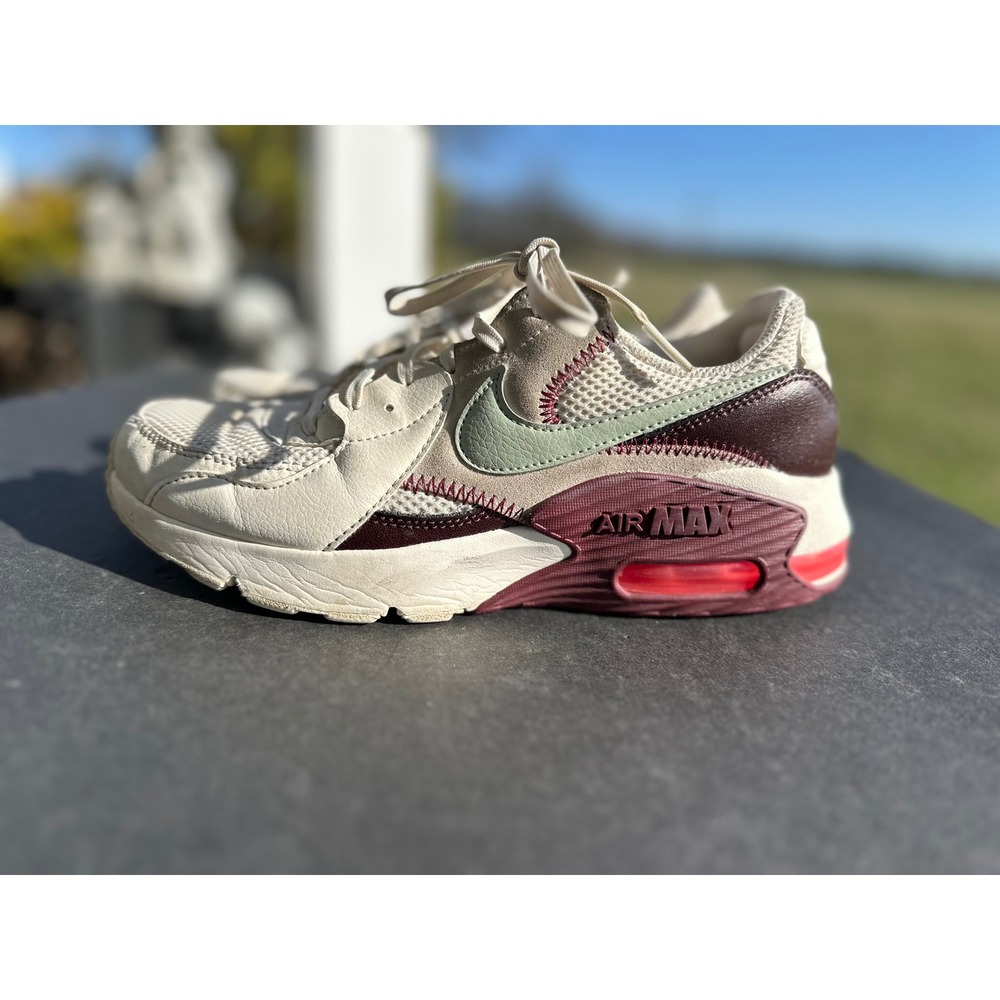 Nike Air Max Excee Pale Ivory Burgundy‎ Sneakers CD5432-116 Women's Size 8